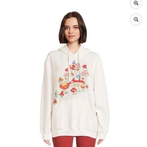 The Smurfs 65th Anniversary Mushroom Pullover Hoodie White XXXL
